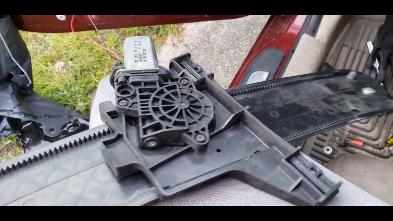 PT Cruiser Window FIX. Window Motor TRANSPLANT & installation also How a Car Window Regulator Works