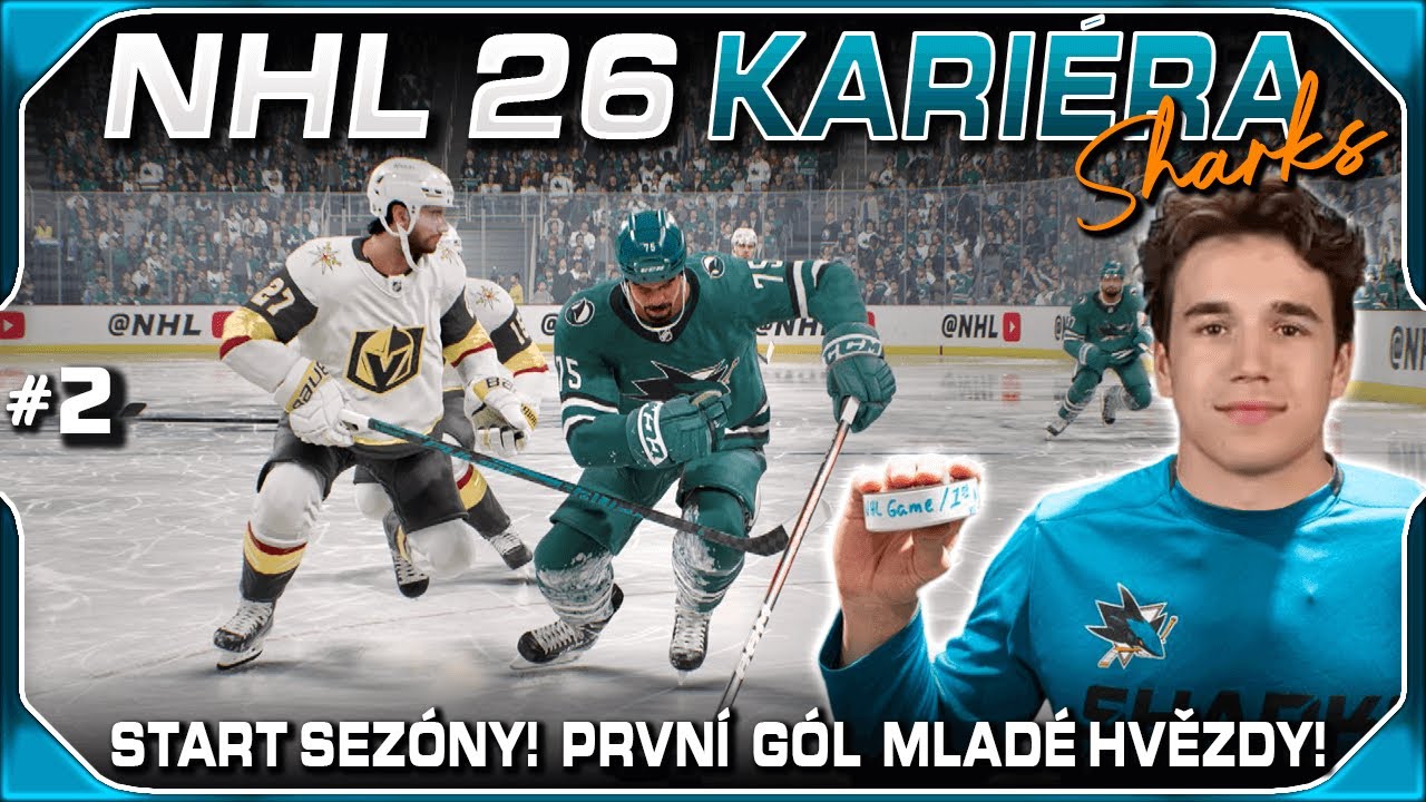 Start Sezóny! 1. Gól Mladé Hvězdy při Debutu v NHL! #2 | NHL 26 CZ Let's Play (Kariéra / Franchise)