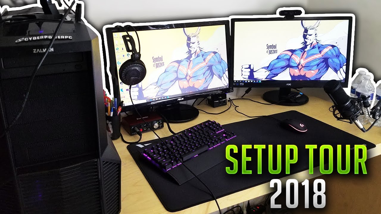 15 Year Old's Ultimate Gaming Setup Tour 2018!