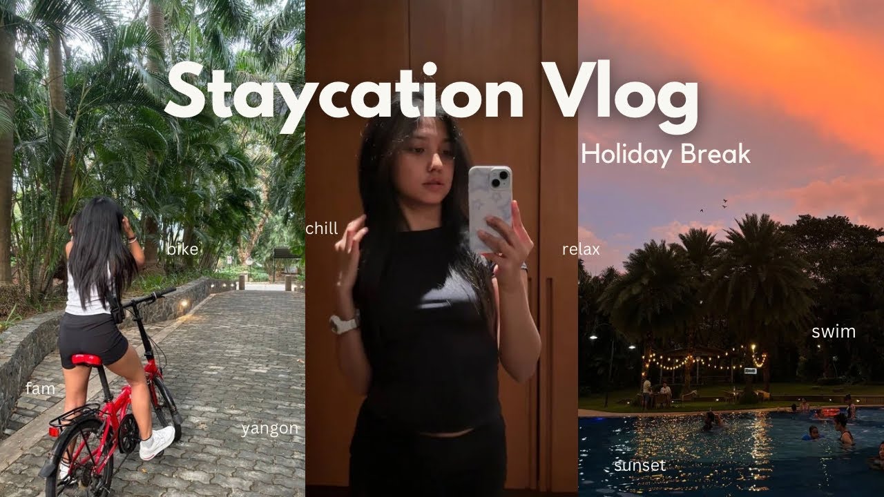 Staycation Vlog ✨| A night break at Awei Metta Yangon🧘&zwj;♀️