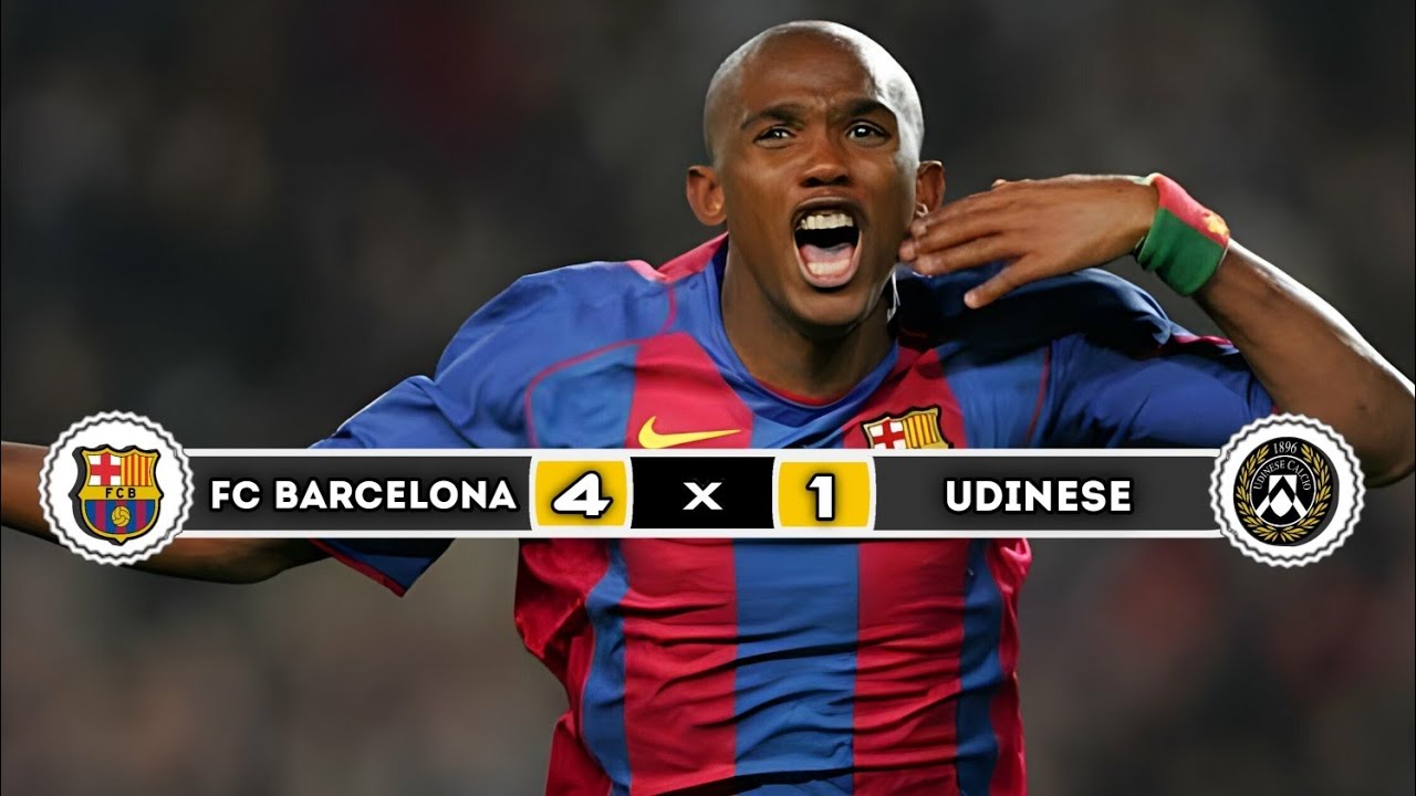 Fc barcelona × Udinese | 4 × 1 | HIGHLIGHTS | All Goals | Champions league 2005/2006