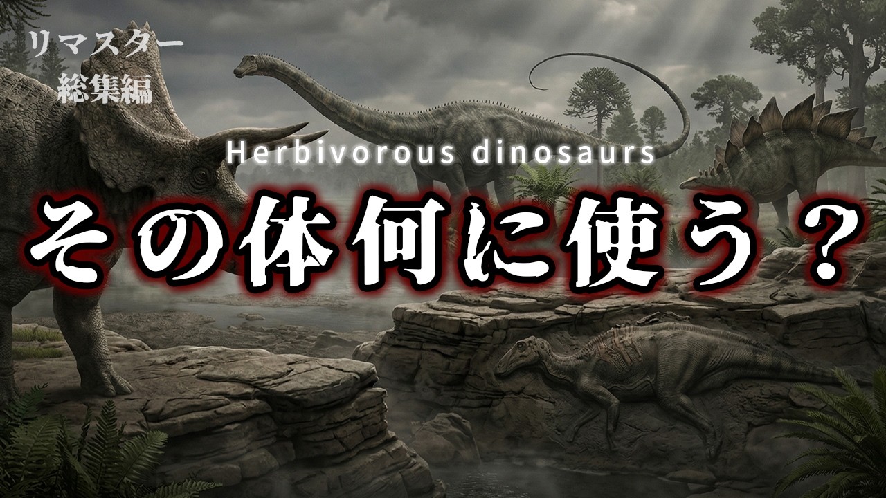 【リマスタ総集編】草食恐竜の進化と異形構造｜角・装甲・保存化石が語る防御戦略の真実