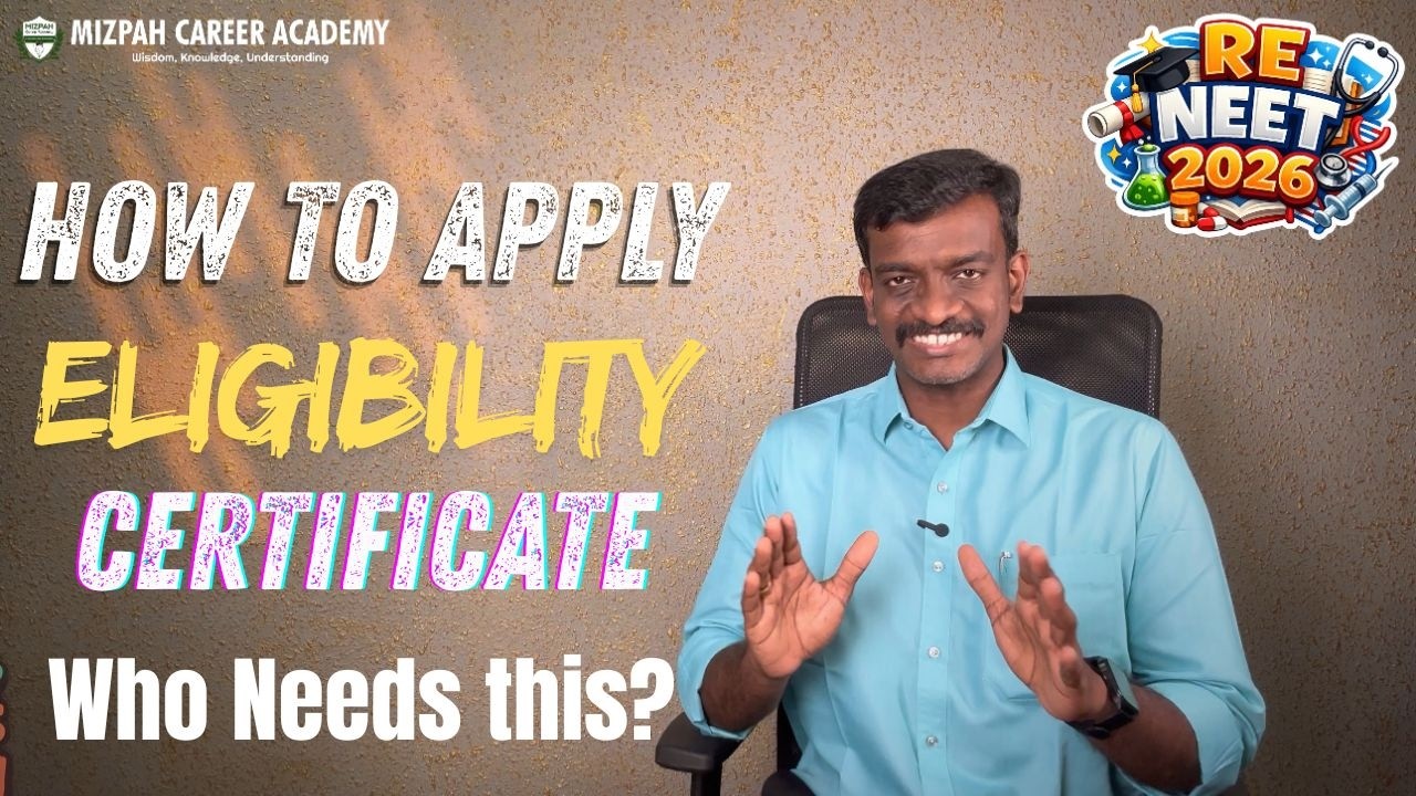 Eligibility Certificate - Who need this Certificate - Important Document for TN Medical Counselling