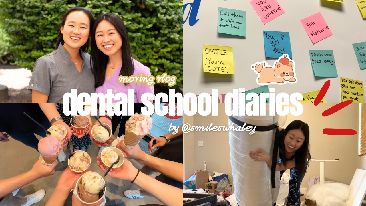 MOVE WITH ME, AGAIN | dental school diaries, moving vlog, apartment tour
