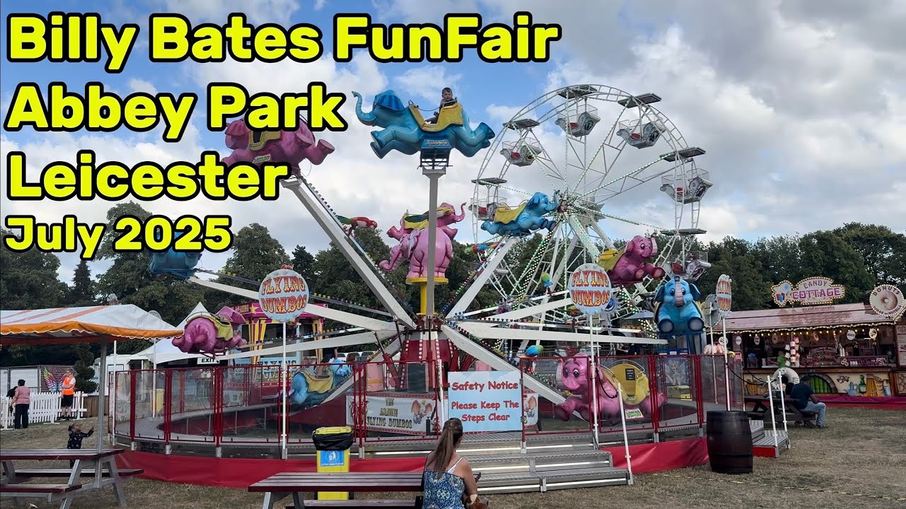 Billy Bates FunFair @ Abbey Park Leicester July 2025 #funfair #fairrides #fairground