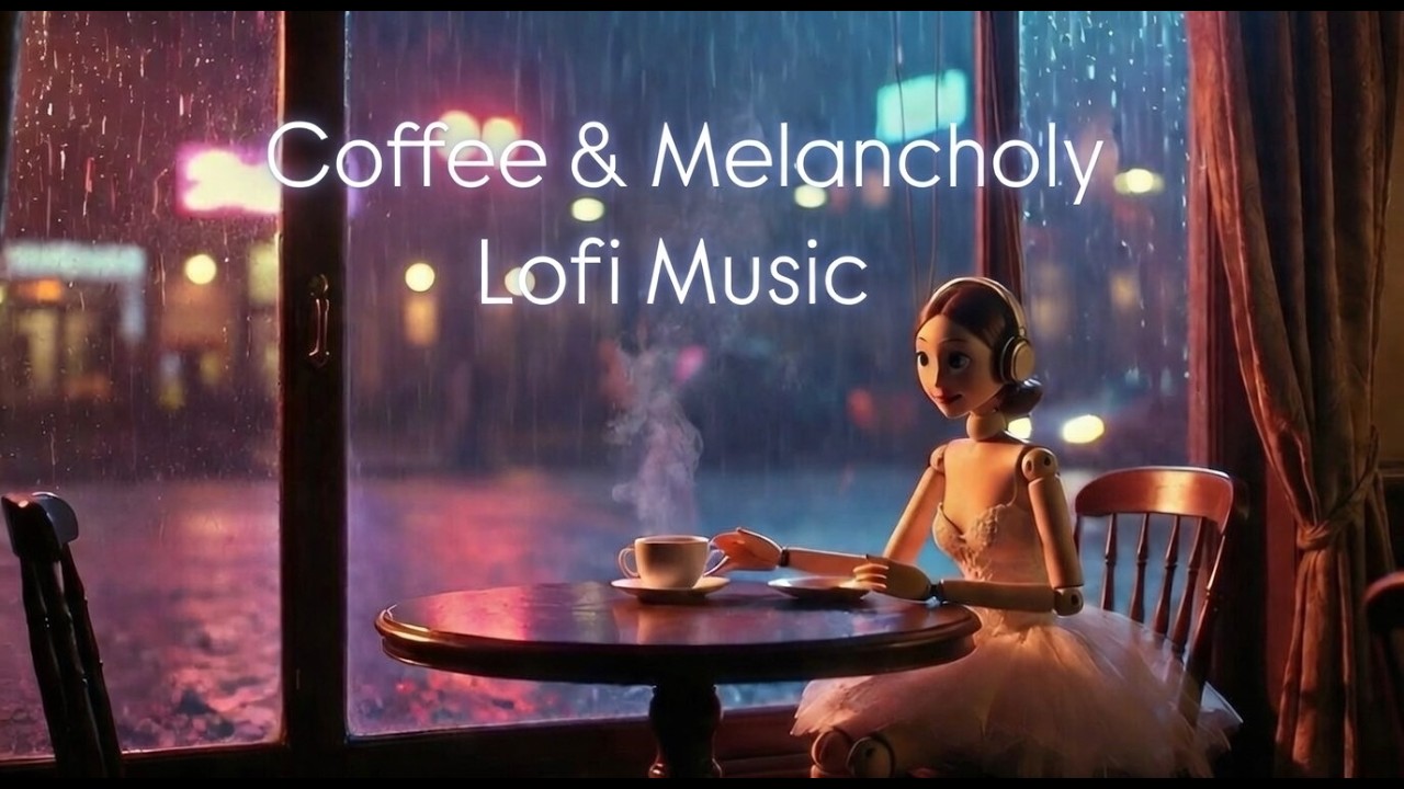 Coffee & Melancholy ☕ Rainy Caf&eacute; Lofi Music for Study, Relax & Focus