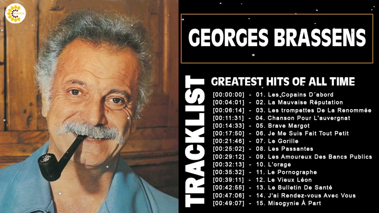 Georges Brassens Les plus grands succ&egrave;s - Georges Brassens Top Best Hits