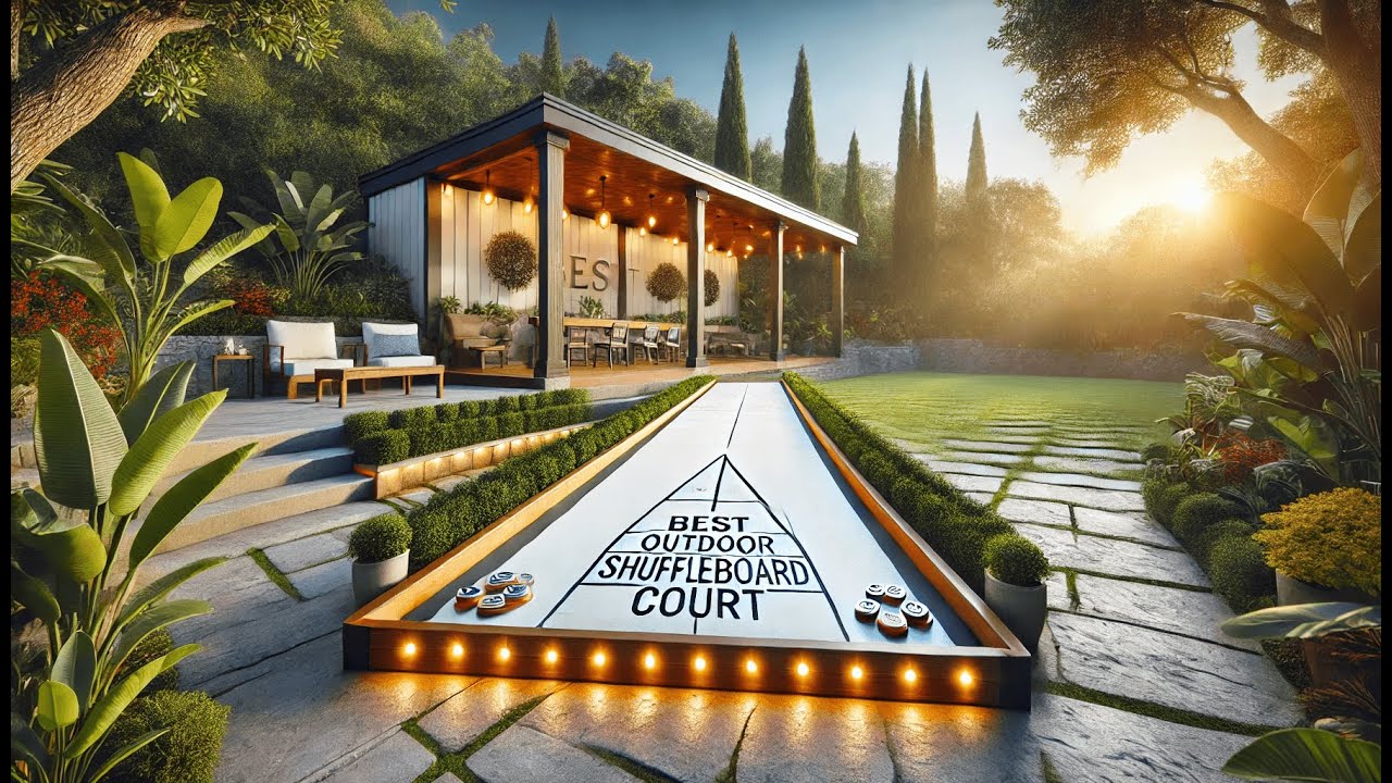 🎳 GoSports Shuffleboard and Curling 2 in 1 Board Games | Best Outdoor Shuffleboard Court 🎳