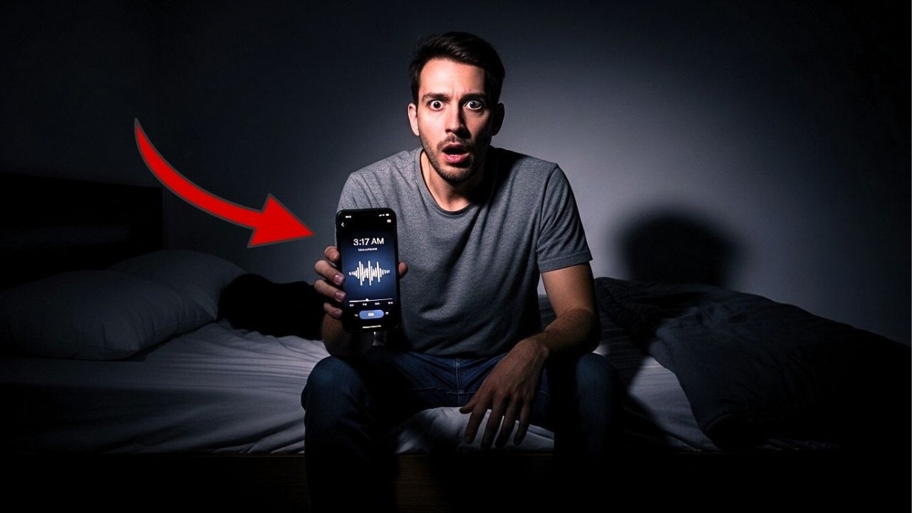 Mi teléfono grabó algo a las 3:17 AM… yo estaba dormido