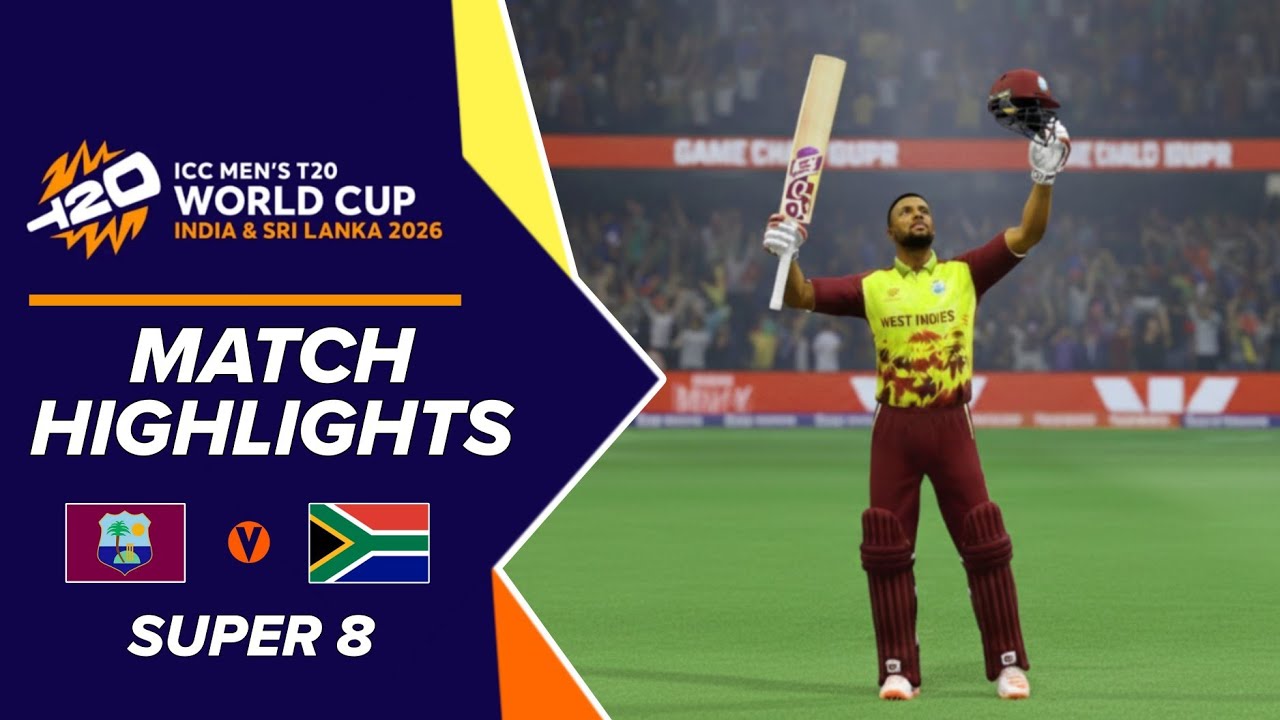 West Indies vs South Africa Super 8 Thriller | T20 World Cup 2026 Full Highlights