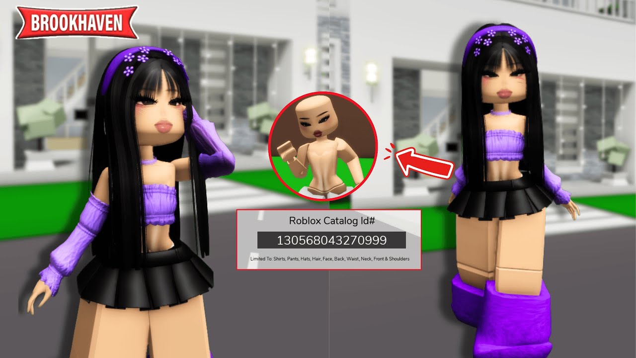 OMG 💎 FREE 3D Waist ID Codes! Pattydrake Skin in Brookhaven 💕#roblox