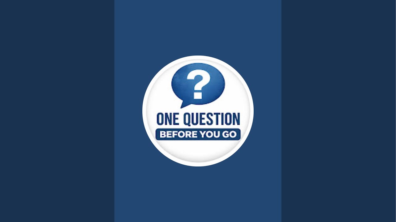 One Question Before You Go is live!