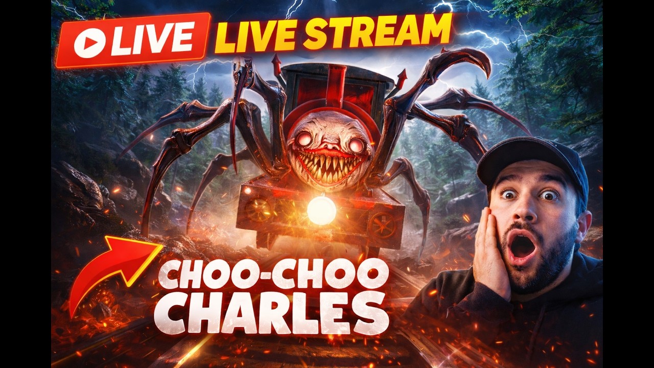 Monster Train 😈| Choo Choo Charles LIVE 😱#horrorgaming #shorts #livestream