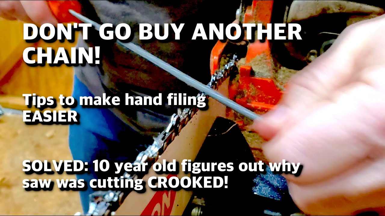 Top Tips for Chainsaw Filing and Raker setting - Sharpening Chains DOESNT need fancy Tools!