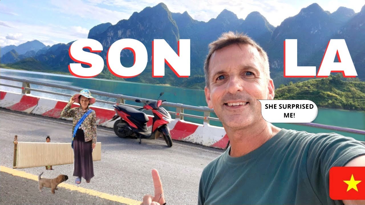 Живописная поездка по Вьетнаму 🇻🇳 - Жизнь вдоль озера Сон Ла, где расположена гидроэлектростанция...