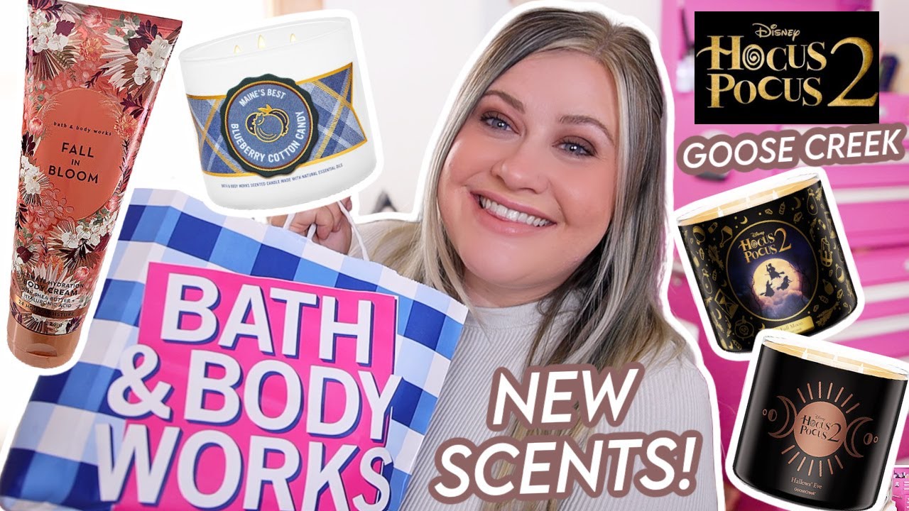 BATH & BODY WORKS NEW FOR FALL HAUL + GOOSE CREEK HOCUS POCUS CANDLES!