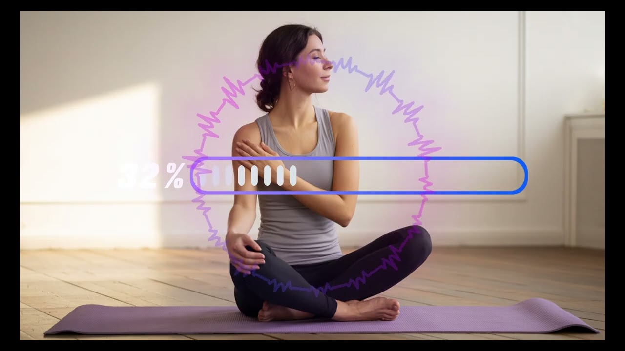 ✨ 1-Hour Relaxing Stretch Timer  4K AI Ambient Music for Deep Calm & Flexibility ✨