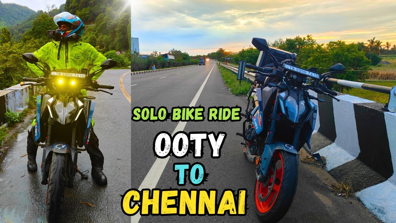 Ooty To Chennai Monsoon Bike Raid 🚫Red Alert #duke390 #mrartist #ooty #ootytrip #motovlog #tamil
