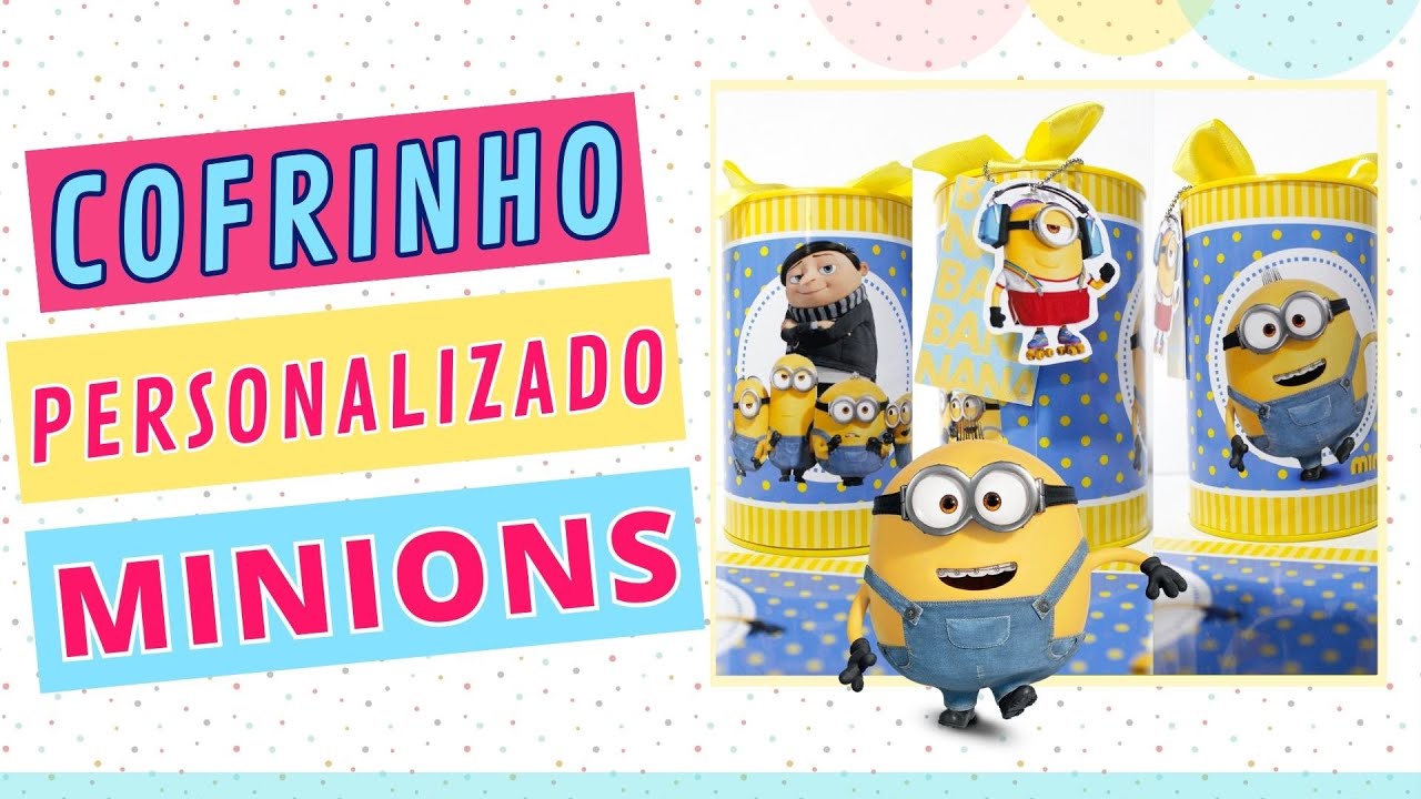 [PASSO A PASSO] Como fazer a arte do cofrinho pelo CANVA? Tema Minions
