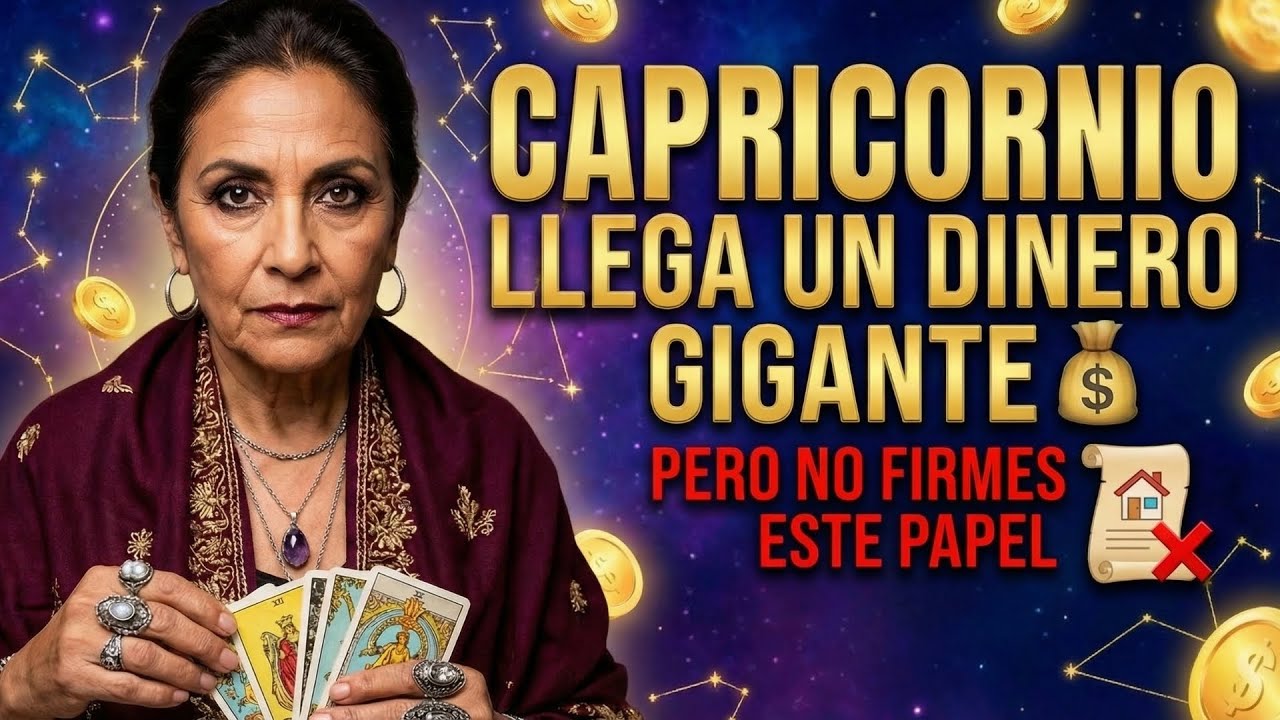♑ CAPRICORNIO: LLEGA UN DINERO GIGANTE 💰 PERO NO FIRMES ESTE PAPEL