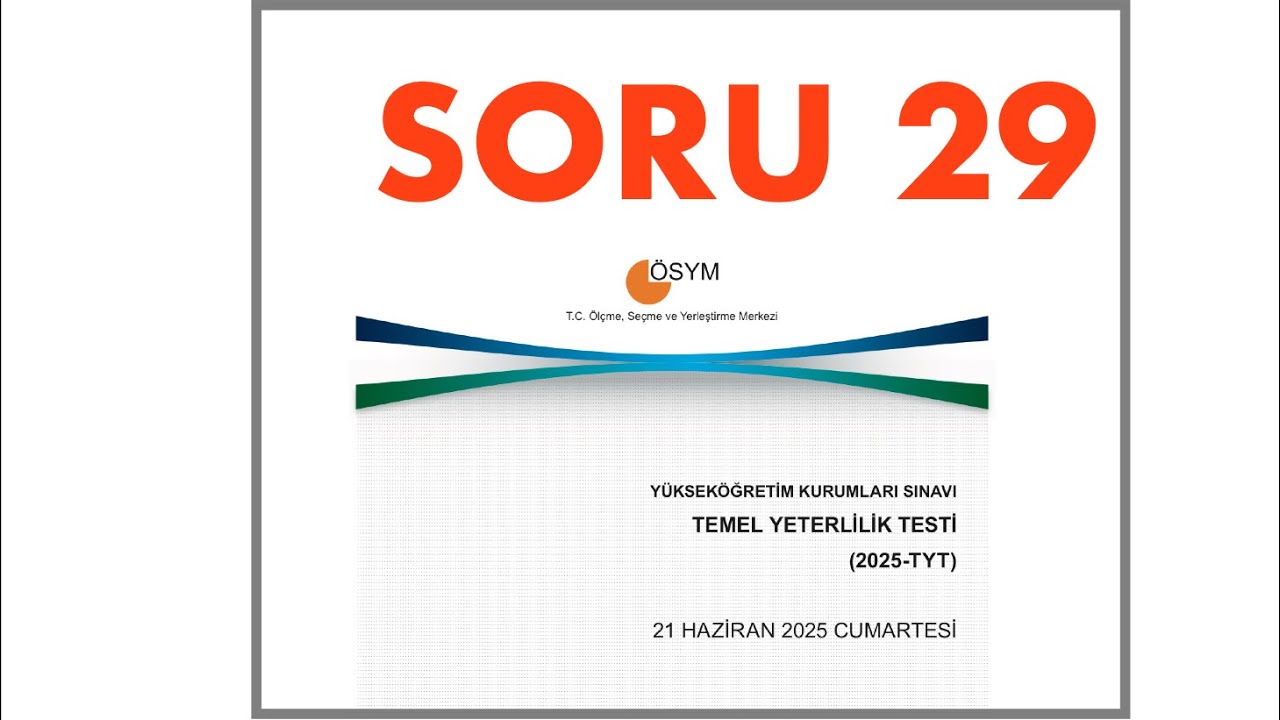 2025 TYT MATEMATİK - SORU 29