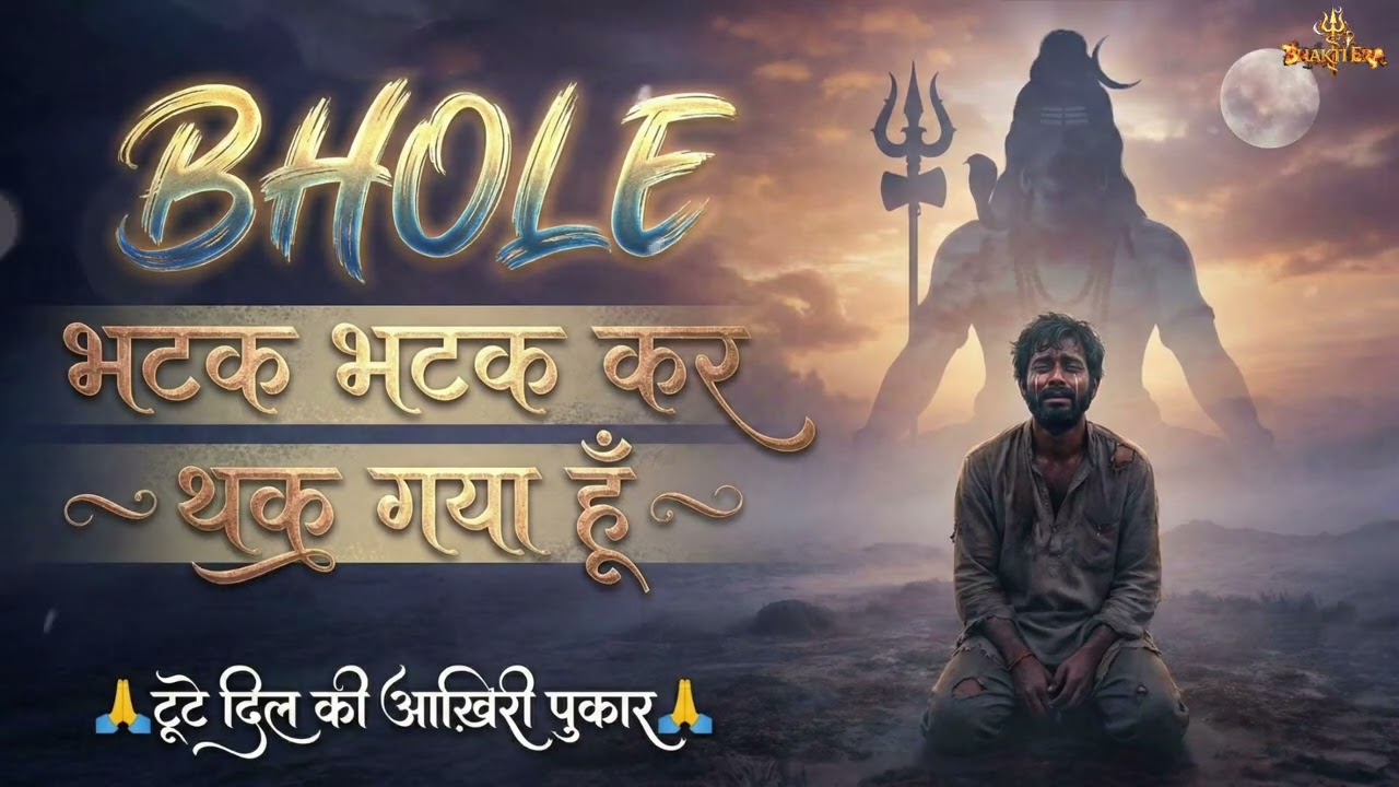 शिव भक्ति का दिव्य अनुभव | भटक भटक कर थक गया हूँ 🙏 | Painful Shiv Bhajan | Emotional Bhakti Song