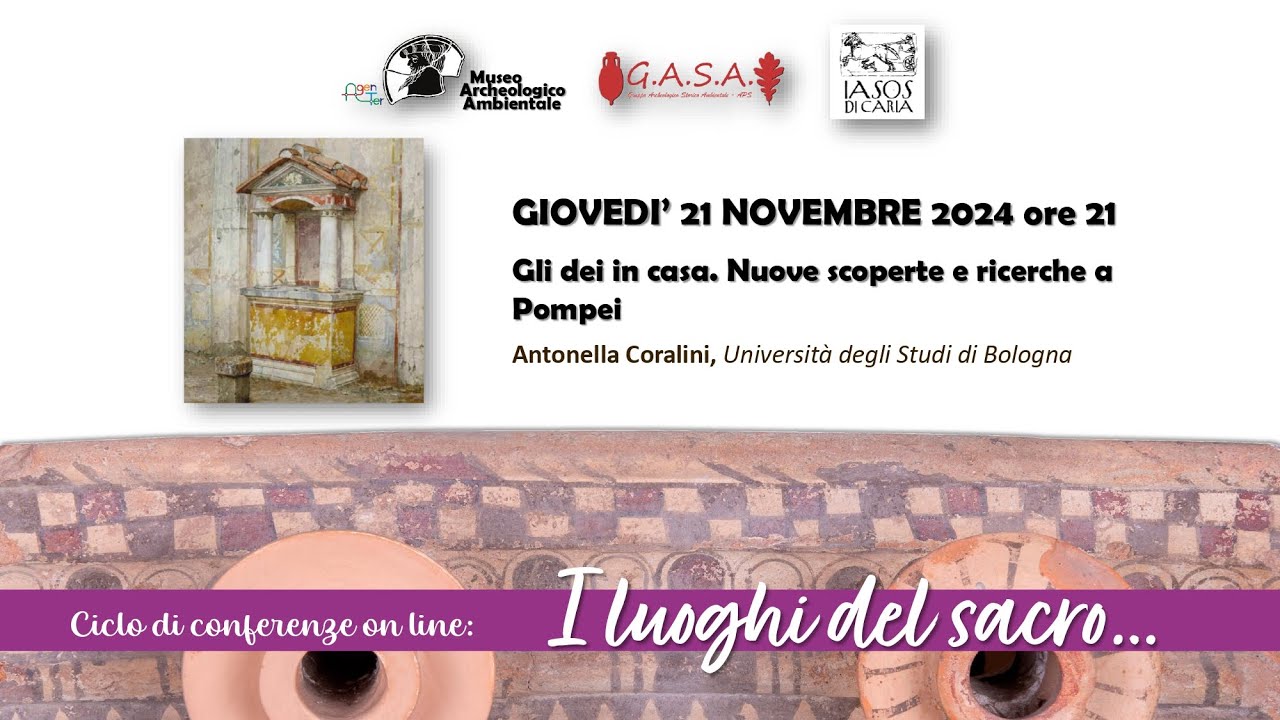 Conferenza: Gli dei in casa. Nuove scoperte e ricerche a Pompei