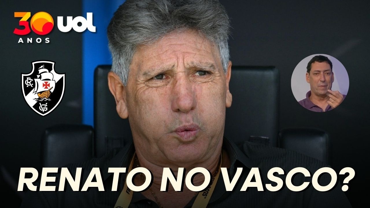 VASCO COGITA RENATO GAÚCHO, ESTUDA NOMES E TERÁ LAZARONI CONTRA SANTOS E FLUMINENSE