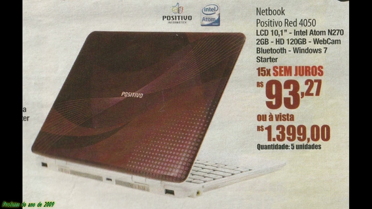 Notebooks do ano de 2009