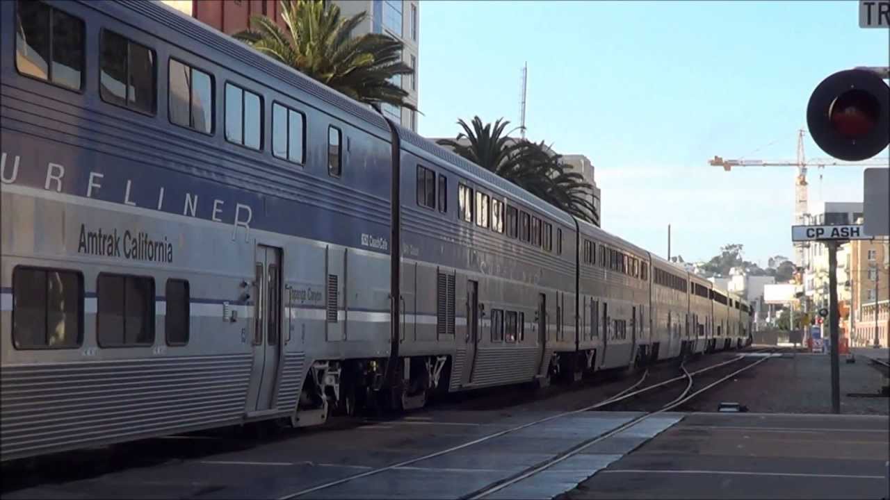 Railfanning San Diego with Awesome K5LA Action & Amfleets - 8/12/12