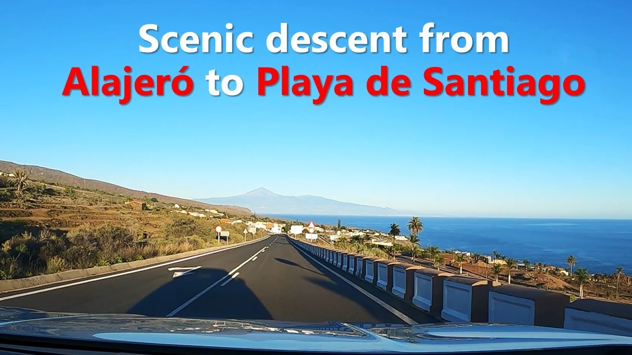 La Gomera 🚙 driving: Scenic descent from Alajeró to Playa de Santiago (December 19, 2022)