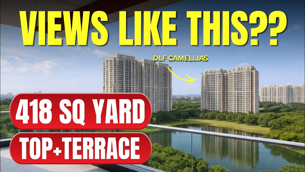 Aisa View Poore Gurgaon Mein Nahi Milega!😍 | 418 Gaj | DLF Camellias Neighbourhood | RohanTheRealtor
