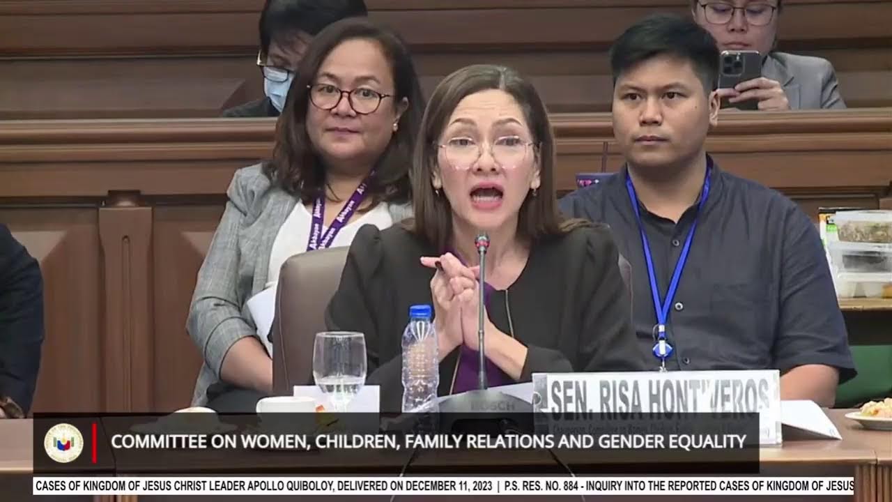 LIVE: Senate hearing on reported cases of Apollo Quiboloy