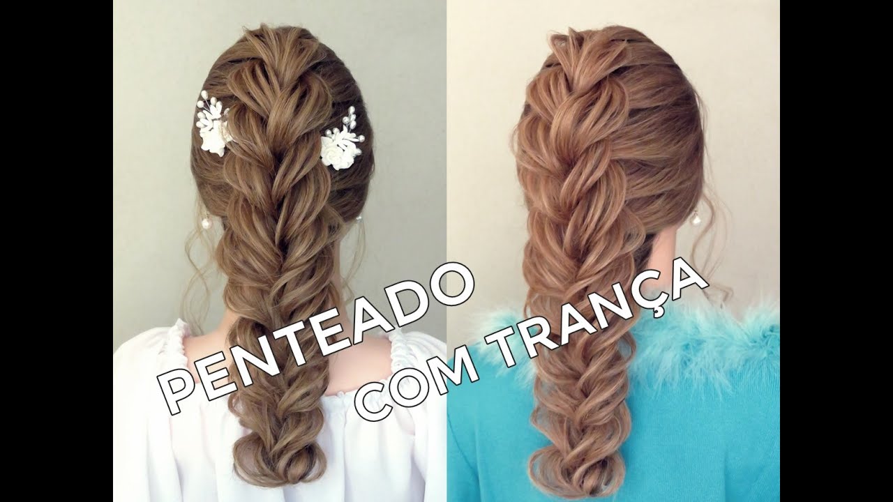 Penteado com trança para noivas, madrinhas, formandas - Telma tranças