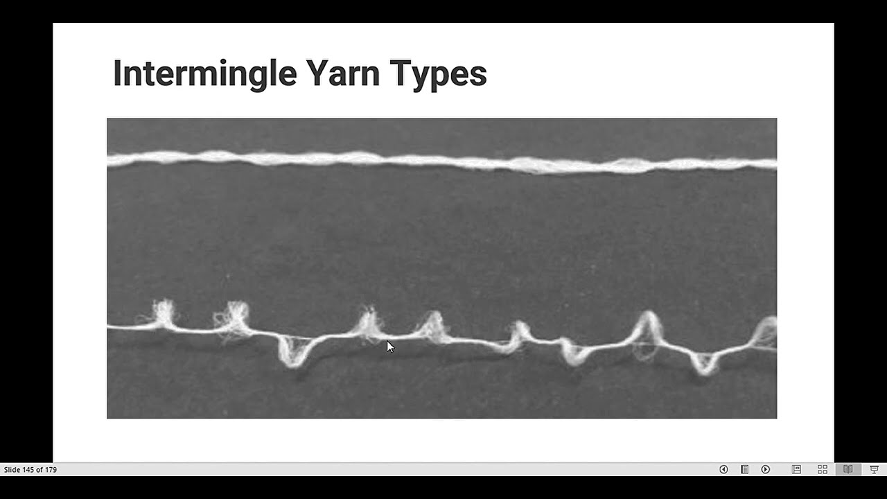 Textile Fibers Intermingle Yarn