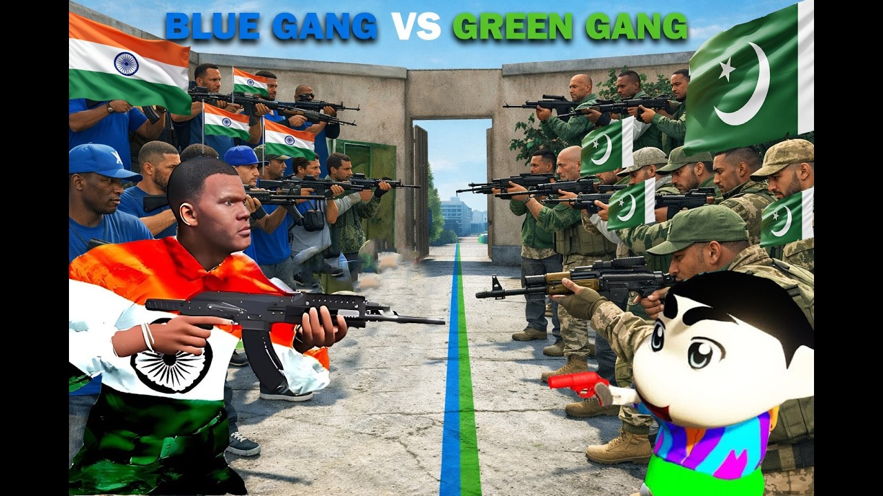 Franklin Blue Gang & Shinchan Green Gang - THE END!
