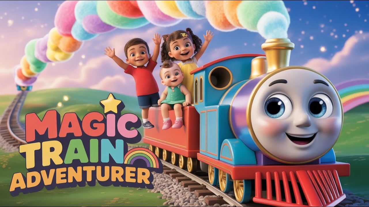 ✨ Magic Train Adventure Song 🚂 | Fun Nursery Rhyme for Kids | Choo Choo Train Song | GFXJM #gfxjm
