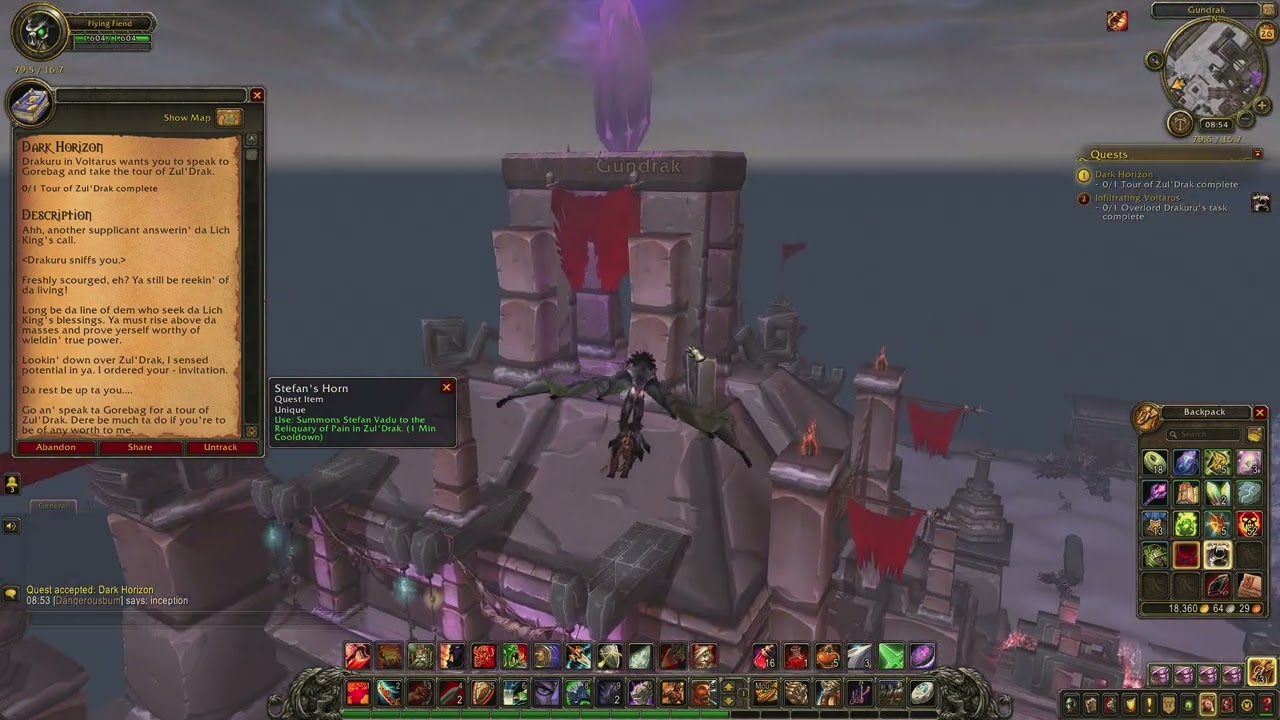 World of Warcraft: Infiltrating Voltarus - Quest ID 12661 (Gameplay/Walkthrough)