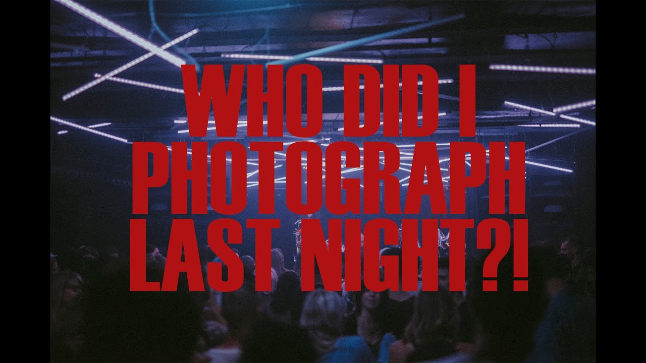 WHO DID I PHOTOGRAPH LAST NIGHT?! (FIRST VLOG) - NEWSPEAK