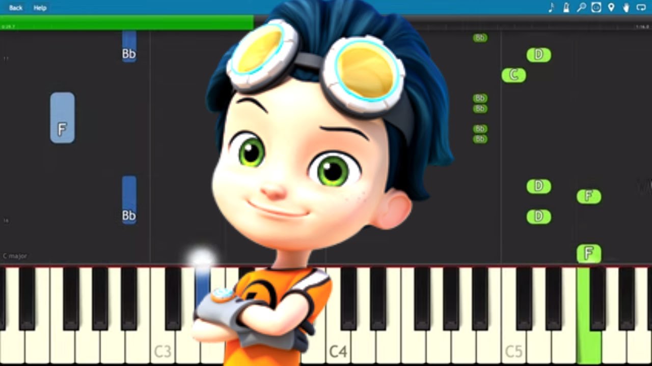 Rusty Rivets Theme Song - Piano Tutorial