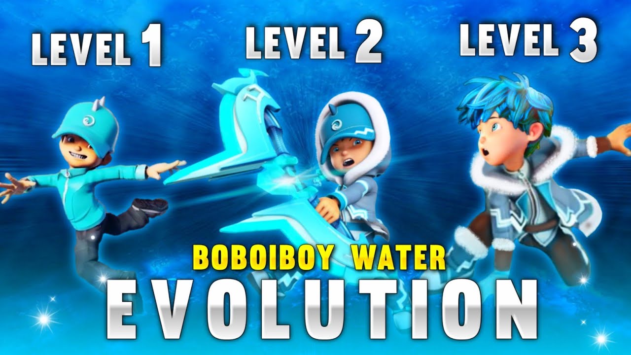 Evolution of BoBoiBoy Water💧| All Levels of BoBoiBoy water | Explain in Hindi
