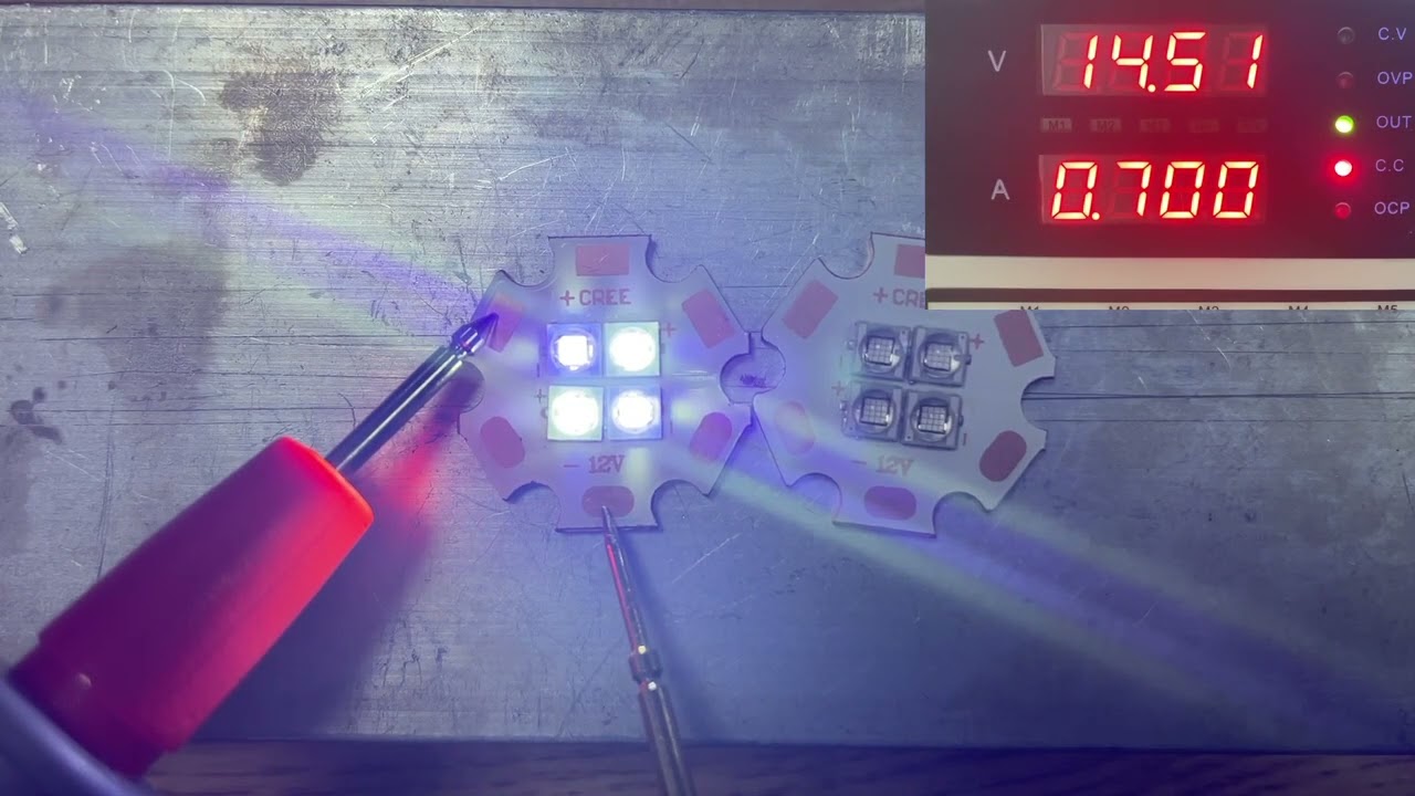 high power 4leds12W365nm 360nm led#uvc #uva #uv #uvcled #smd #smdlight