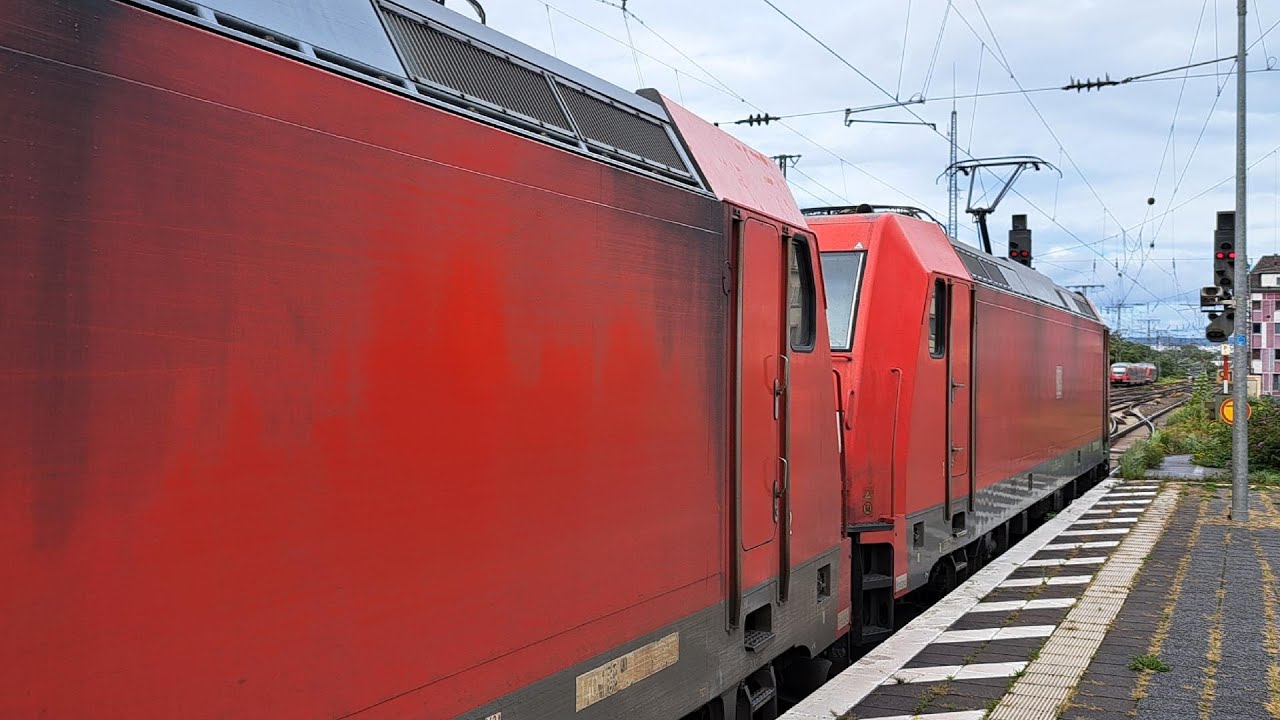 BR 185 Doppeltraktion mit Innofreight RockTainer Ganzzug