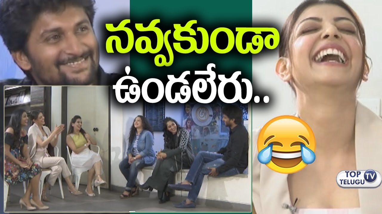 Hero Nani Hilarious sense of humour | AWE Movie Team Funny Interview | Kajal | Regina | Nithya Menon