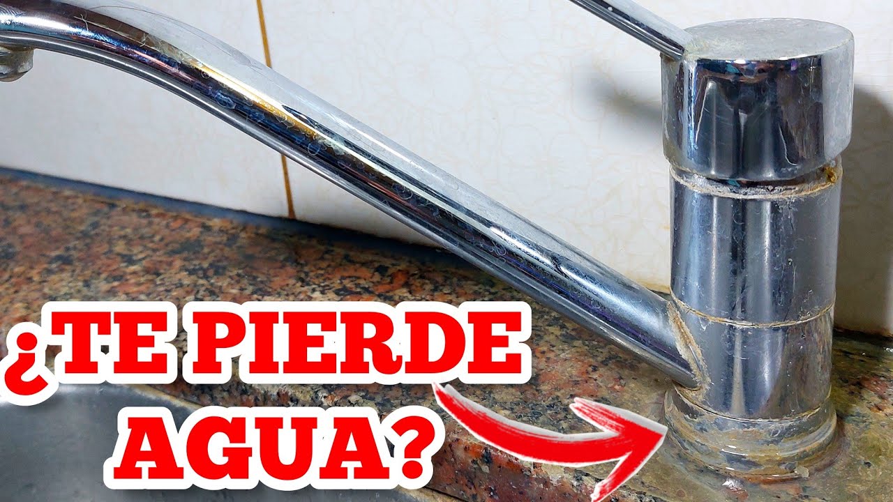 Arreglar CANILLA MONOCOMANDO cuando PIERDE agua por la BASE