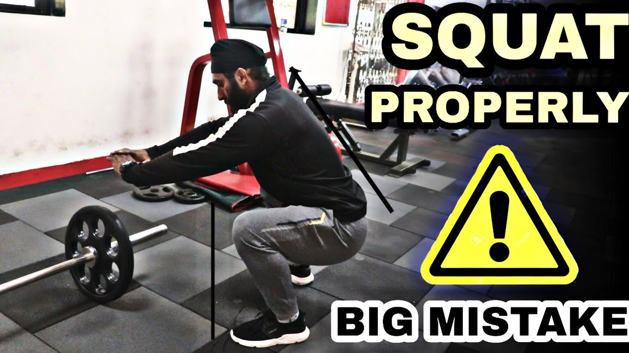 Squats Properly kaise Karen ⚠️ [ Right Form of Doing Squats ] @Fitness Fighters