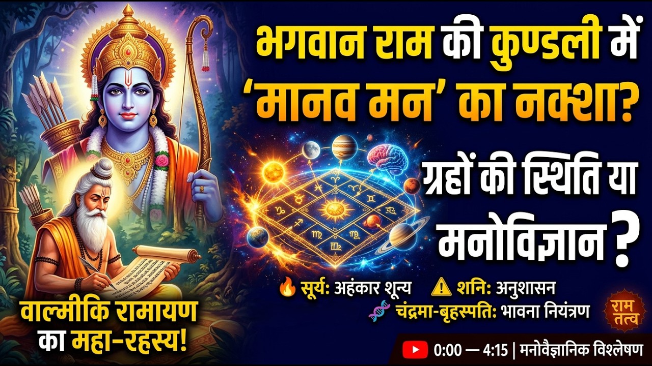 भगवान राम की कुण्डली | Untold Psychology Behind Shri Ram's Birth Chart | Valmiki's Hidden Secret