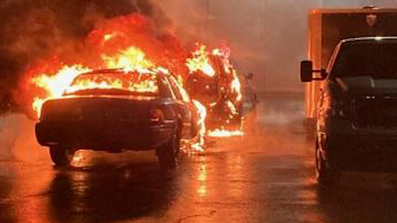 Arsonist burns 15 Portland Police vehicles