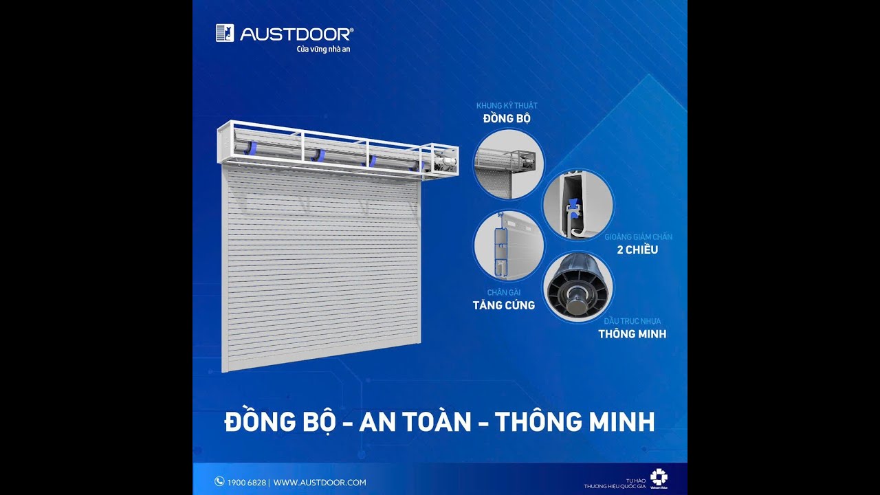 Hướng dẫn lắp đặt Cửa cuốn khe tho&aacute;ng Austdoor | Li&ecirc;n hệ 09678 22 337