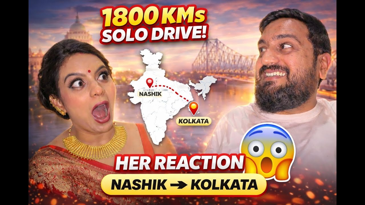 She Was SHOCKED 😳| 1800 KMs Solo Drive Nashik to Kolkata | Ride With SGP